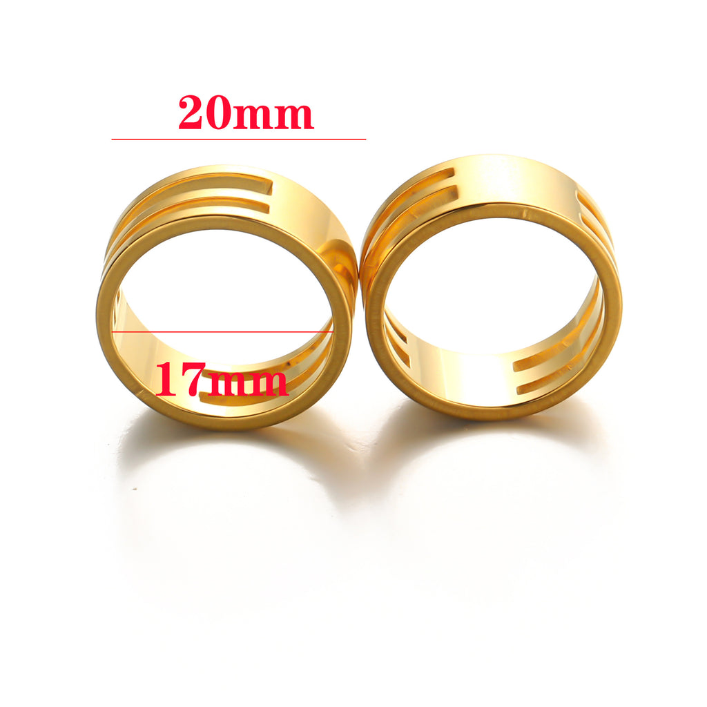 Stainless steel handmade ring ring empty holder open ring closed single ring opener DIY jewelry tools ring ring accessories